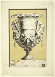 Monumental Urn with Anthropomorphic Figures, n.d. Attributed to or after Jacques François Joseph Saly.