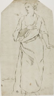 Standing Woman, n.d. Attributed to or in the style of Giuseppe Zocchi.