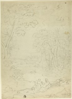 Rest on the Flight into Egypt, n.d. Attributed to Richard Wilson or after Claude Lorrain.