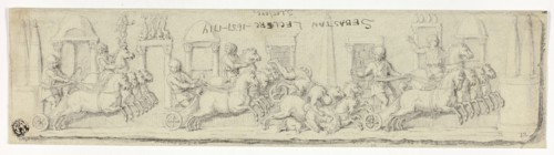 Antique Relief of Chariot Race, n.d. Creator: Sebastien Le Clerc.