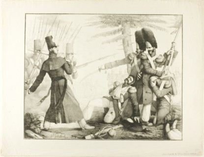Battle Scene, 1818. Attributed to Victor Lassus.