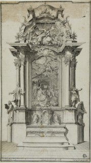 Study for an Altar Containing a Painting of the Adoration of the Shepherds, 1767.