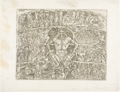 Inferno According to Dante, c. 1470, printed 19th century. Creator: Unknown.