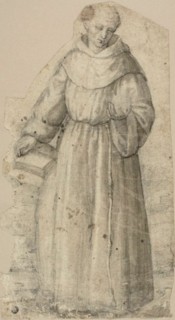 Saint Anthony of Padua (recto); Standing Monk (verso), 1540/75. Circle of Stefano dall'Arzere.