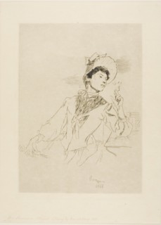 Woman Smoking a Cigarette, 1888.