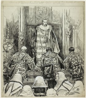 Opening of Parliament under Edward VII, c. 1904. Creator: Douglas Macpherson.