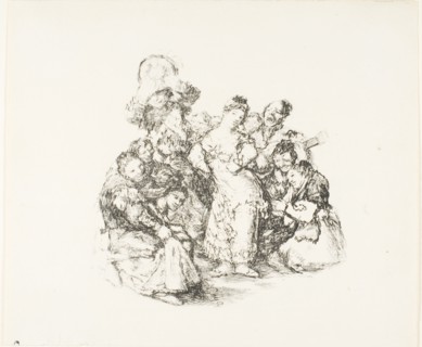 The Andalusian dance, 1825/26. Formerly attributed to Francisco Goya.
