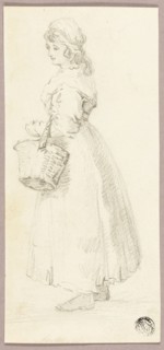 Standing Girl with Basket, n.d.