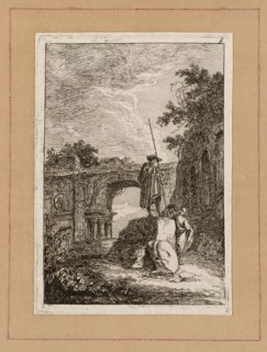 Plate Eight from Evenings in Rome, 1763/64. Triumphal Arch.