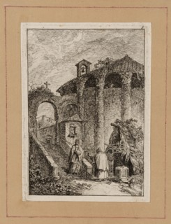 Plate Five from Evenings in Rome, 1763/64. Temple.