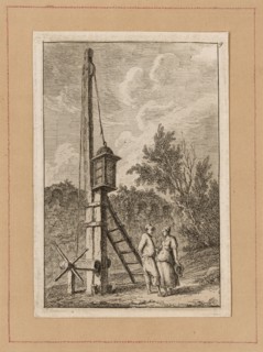 Plate Nine from Evenings in Rome, 1763/64. Lantern on a pulley?