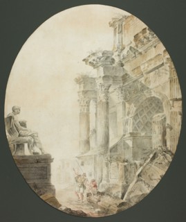 Arch of Constantine with Statue of Nero, c. 1770.