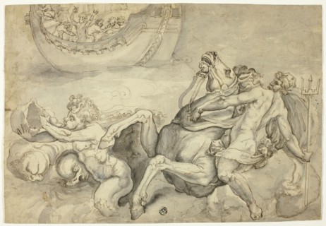 Neptune Calming the Tempest Raised by Aeolus against Aeneas ("Quos Ego"), n.d.