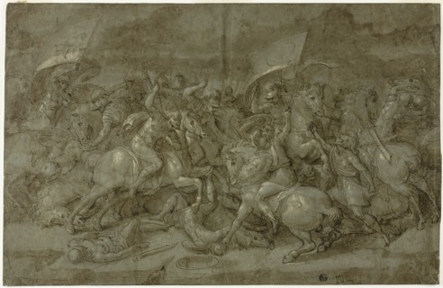 Battle between Romans and Barbarians, n.d.