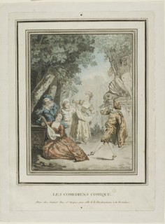 The Comedians, n.d. 'Les Comediens Comique'. Characters from the Commedia dell'Arte.