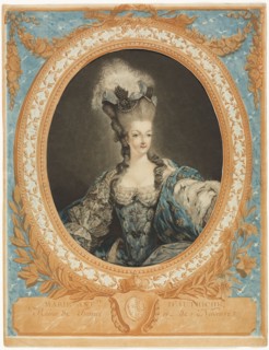 Marie Antoinette, 1777. 'Marie-Antoinette d'Autriche, Reine de France et de Navarre'.