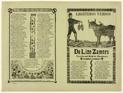 True Verses about Lino Zamora, 1911.