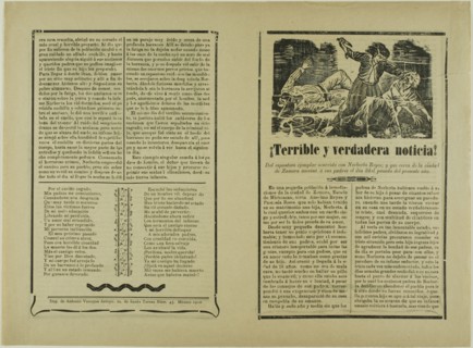 ¡Terrible y verdadera noticia! (Terrible and Real News!), 1910.