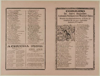 Corrido del diestro Banderillero Antonio Soriano (a) Maera Chico (Ballad of the Skilled..., n.d. Creator: José Guadalupe Posada.