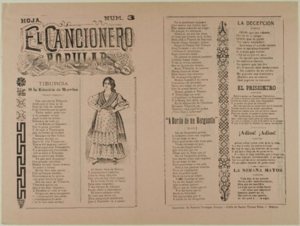 El cancionero popular, num. 3 (The Popular Songbook,  No. 3), n.d.