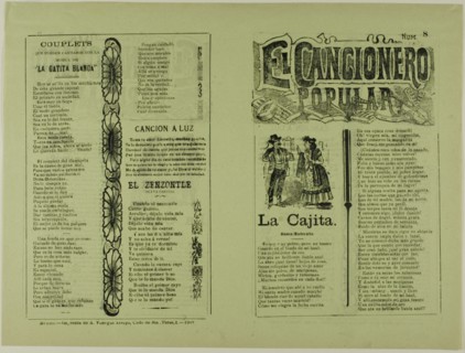 El cancionero popular, num. 8 (The Popular Songbook, No. 8), n.d.