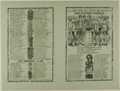 La mujer con cien maridos como alfileres prendidos (The women with hundreds of husbands like pins on fire), n.d.