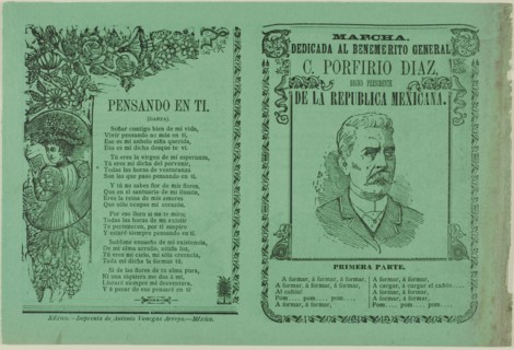 March Dedicated to General C. Porfirio Diaz, n.d.