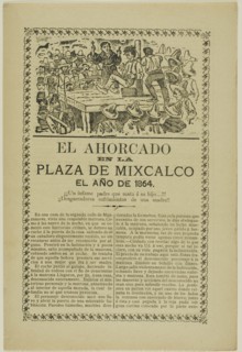 The Hanging in the Plaza of Mixcalco, the year 1864, 1864.