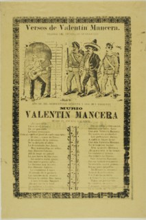 Verses of Valentin Mancera, n.d.