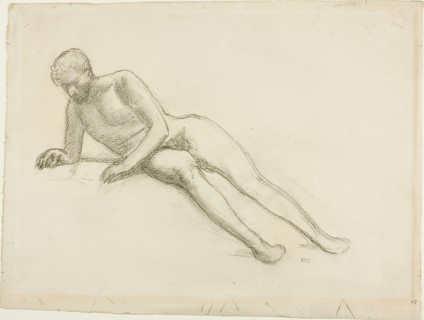 Reclining Male Nude, n.d.