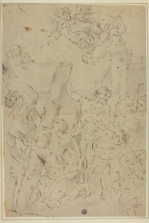 Saint Andrew Adoring the Cross, n.d. Possibly after Giovanni Battista Gaulli.