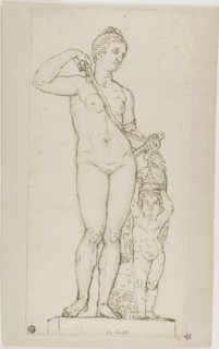 Sculpture of Venus and Cupid, with Mars' Armor, n.d. Possibly after Jean Le Pautre.