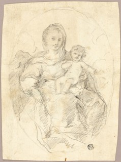 Madonna and Child, n.d. Style of Carlo Maratti.