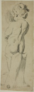 Standing Putto From the Back, n.d. Style of Generic Parrocel.