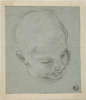 Young Boy's Head, n.d. Style of Guido Reni.