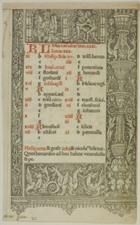 Illustration from Officium B.M.V., plate 62 from Woodcuts from Books of the XVI Century, 1505... Creator: Unknown.