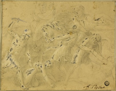 Rape of the Sabines, 18th century. Roman mythology.