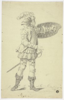 Standing Page with Shield and Sword, n.d.
