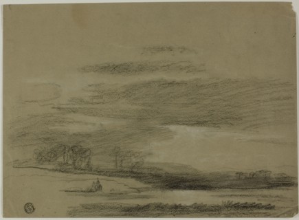Landscape with Sun Breaking Through Clouds, n.d.