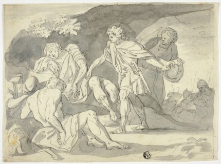 David Cutting Off Skirt of Saul's Robe, n.d.