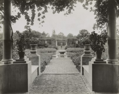 Pre`s Choisis, Albert Herter house, Georgica Pond, East Hampton, New York, 1913. Creators: Frances Benjamin Johnston, Johnston-Hewitt Studio.