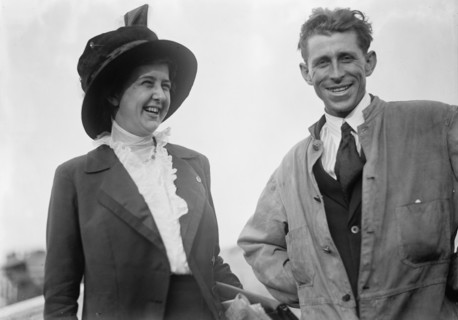 Bleriot Airplane, C. Murvin Wood (right), 1911.