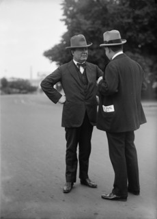 William E. Borah, Senator From Idaho (left), 1916. Senator 1907-1940.
