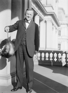 Daniels, Josephus, Secretary of The Navy, 1913-1921. with An Opossum, 1913.