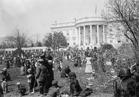 Easter Egg Rolling, White House, 1914.