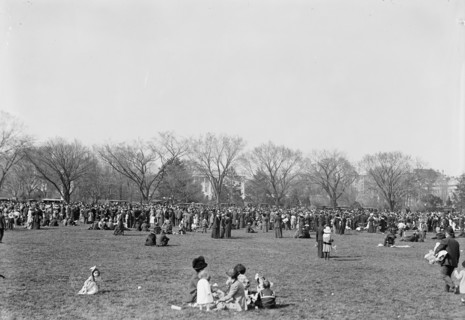 Easter Egg Rolling, White House, 1914.