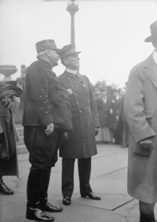 French Commission To U.S. Joffre & Chochefrat at Navy Yard, 1917.