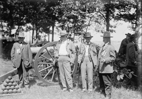 Gettysburg Reunion: G.A.R. & U.C.V. - Veterans of The G.A.R. And of The Confederacy, at The Encampment, 1913.