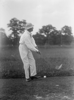 Hitchcock, Gilbert Monell, Rep. from Nebraska, 1903-1905, 1907-1911; Senator, 1911-1923. Playing Golf, 1917.