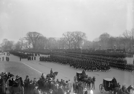 Inaugural Parades - Parade Forming at Capitol, 1917.